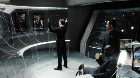 Screenshot of the Pre-Crime system in Minority Report